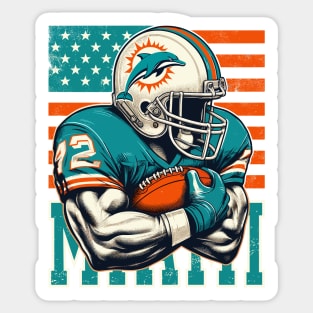 Miami Dolphins Roster Sticker